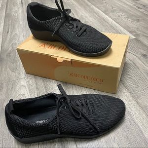 Arcopedico Net 3 Vegan Oxford Black Women Shoe